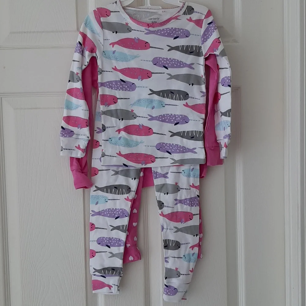 NWOT 5 Pair 3T Carter's /Dreamworks Pajamas Sets ..never worn